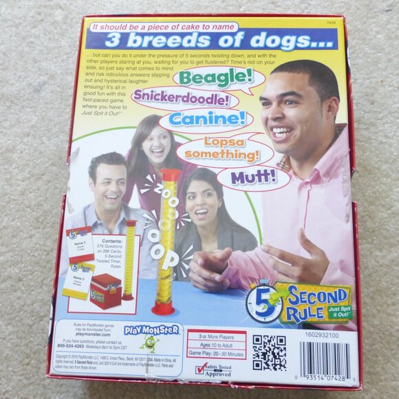 PLAY MONSTER 5 Second Rule Game - Ages 10+ - Picture 3 of 7